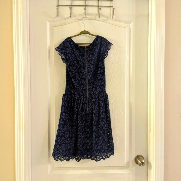 Aritzia Talula Belgravia mini dress in navy blue - Picture 2 of 3
